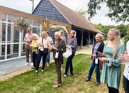 Councillor John Giffiths MBE and guests attend grand opening Longcroft Luxury Cat Hotel Bury St Edmunds