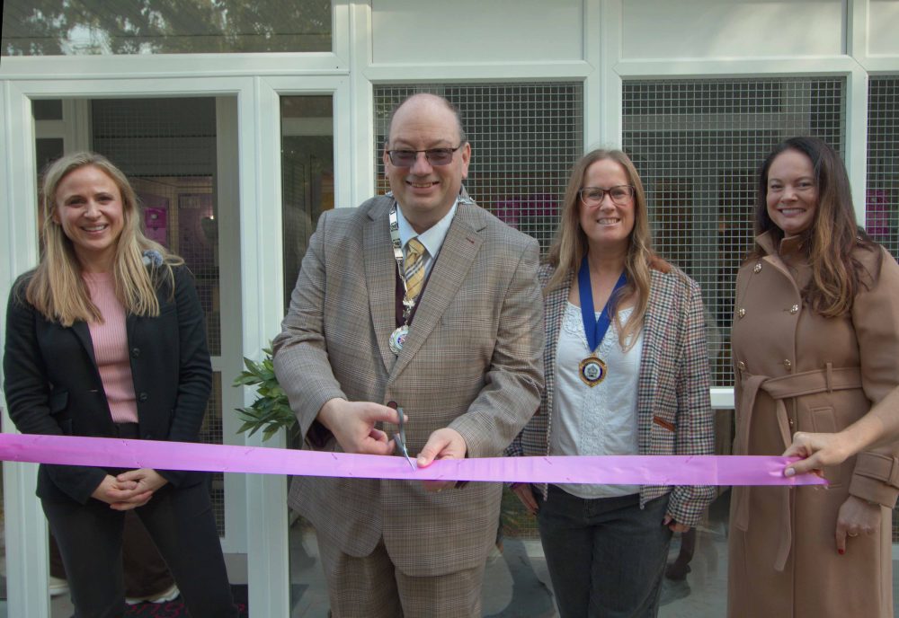 The Mayor and Deputy Mayor Open Longcroft Wymondham, Norfolk