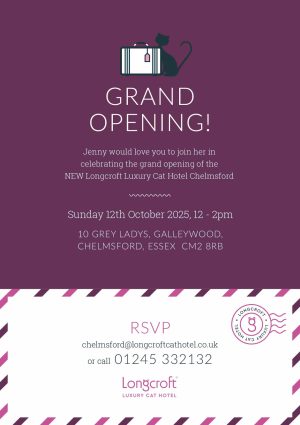 Invite to Longcroft Chelmsford Opening